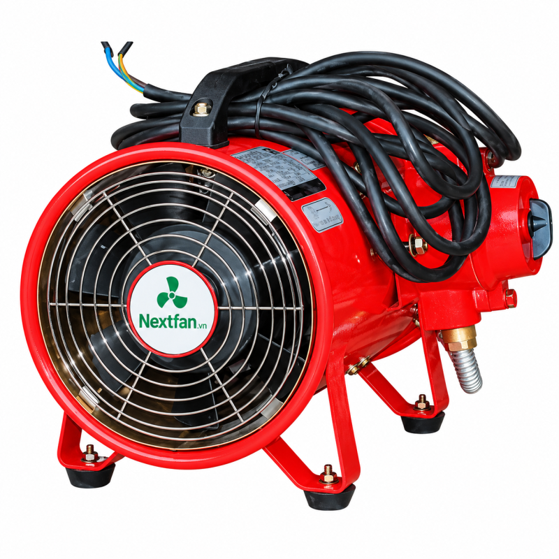 Bảng giá quạt phòng nổ 2026: BTF, quạt ly tâm chống cháy nổ và động cơ Motology 1 quạt hướng trục phòng nổ