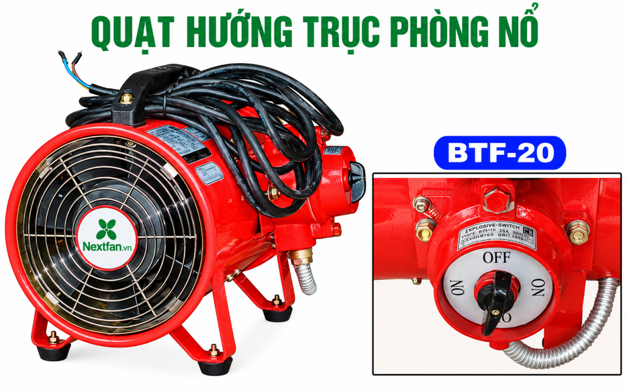 quạt hướng trục phòng nổ