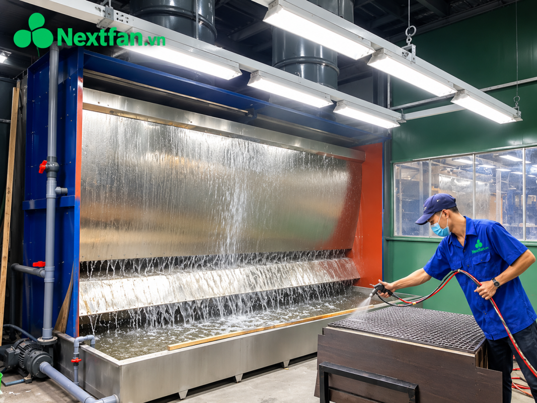buồng phun sơn màng nước Nextfan