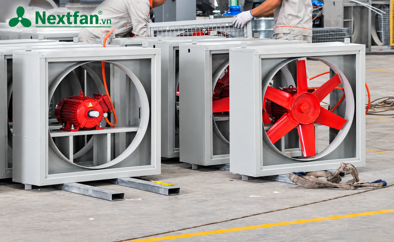 quạt hướng trục gắn tường