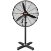 Quạt đứng công nghiệp MS-750 1 Quạt đứng công nghiệp MS: quạt cây màu đen, cánh 3 lá, lồng lưới tròn, chân đế chữ thập