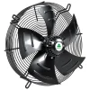 Quạt tản nhiệt công nghiệp FZY-4 Nextfan: cánh đen, motor rotor ngoài, lưới bảo vệ có tai bắt
